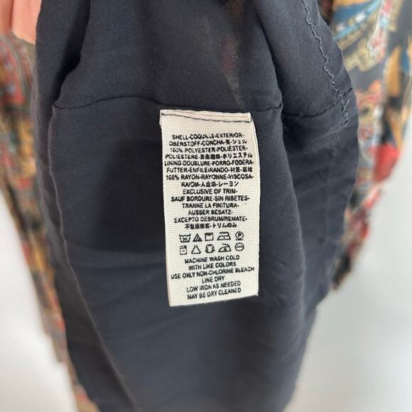 Free People High Plains Tunic Paisley V-Neck Mini Dress Women’s Size Small - Picture 7 of 7